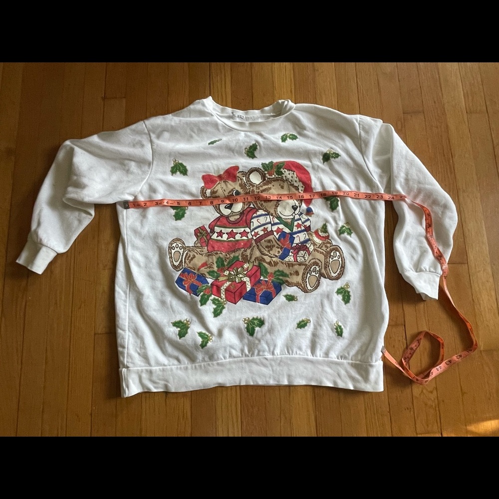 90s Vintage Teddy Bear Holiday Sweater - Picture 11 of 11